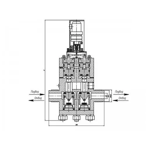Нержавеющий запорный проходной дистанционно-управляемый стальной клапан 521-35.3221  ИПЛT.49211120 